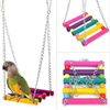 HGjewelry Parrot Bird Toys, Small Bird Cage Accessories for Parakeets, Cockatiel, Macaws, Parrots, Finches, Love Birds Swing Chewing Toys