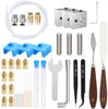 41 Piece 3D Printer Tools Kit Includes Printer Nozzles,Stainless Steel Nozzle Cleaning Needles,Precision Tweezer and Other 3D Printer Accessories