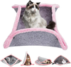 Kuajun Cat Bed Creative Transformable Cat Cave Cat Beds for Indoor Cats, Cat Tent Cat Hut Pet Mat, DIY Foldable Pet Bed for Cats or Small Puppy, Fur Comfortable with Machine Washable Kitten Bed