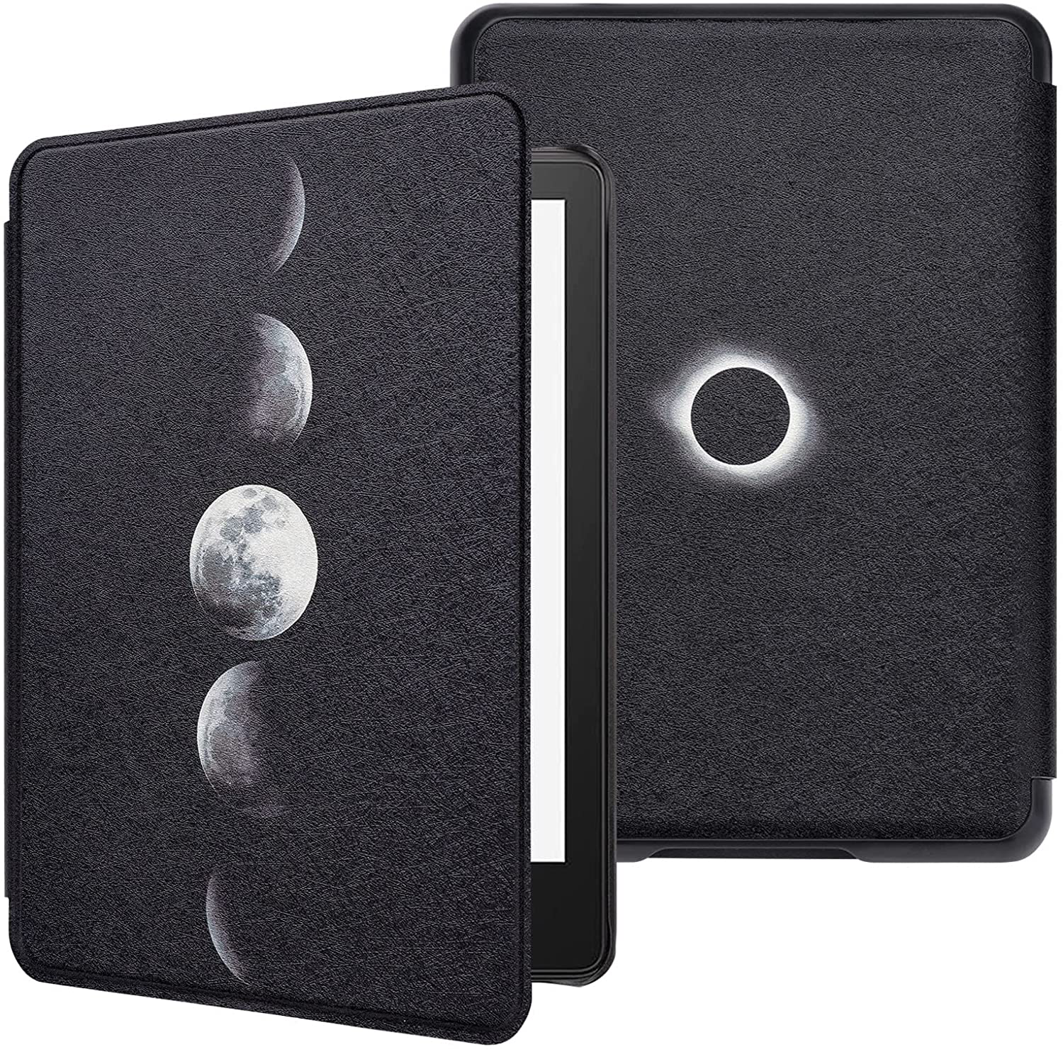 Premium Black Leather Case Cover for Kindle Paperwhite / Signature Edition  6.8