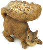 P & P Gifts & Decor Woodland Brown Squirrel Outdoor Birdfeeder, Fascinating Birdfeeder, Form of a Squirrel