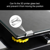 LoLoCoCoDoDo 10 Pieces 7 mm 3D Printer Clips 3D Printer Fix Clamp Hot Bed Glass Platform Fix Clamp Clip Compatible for Ender 3 V2 Ender 3S Ender 5 Pro CR-20 PRO CR-10S Pro 3D Printer Accessory