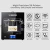 WEEDO F152S 3D Printer-Support (PLA/ABS/TPU/PC/NYLON) Printing Materials, Fully Enclosed, (200X185X195mm)Heated Removable Glass Bed,Auto power-off,Auto Bed leveling,Built-in Filament Runout Detection