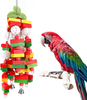 Aigou Parrot Toys, Bird Chewing Toy for Large Medium African Grey Macaws Cockatoos Eclectus Amazon