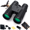 12x42 Bird Watching Binoculars for Adult & Kids, Binoculars for Hunting with Low Light Night Vision, HD BAK4 Roof Prism FMC Lens Waterproof Compact Binoculars for Hiking Travel Concerts Outdoor Sports