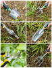 Garden Tools Set 11 Pcs- Outdoor Aluminum Heavy Duty Gardening Tools Kits with Garden Gloves and Organizer Tote Bag, Vegetable Gardening Supplies Hand Tools, Gardening Gifts for Men Women Kids