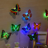 U/D 10 Pieces 3D LED Butterfly Decoration Night Light Sticker Single and Double Wall Light for Garden Backyard Lawn Party Nursery Bedroom Living Room,Flash Glow Butterfly Wall Stickers Decor