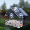 Window Bird Feeder with Strong Suction Cups and Seed Tray, Outdoor Birdfeeders for Wild Birds, Finch, Cardinal, and Bluebird.Outside Hanging Birdhouse Kits