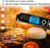 2 in 1 Dual Probe Digital Instant Read Food Meat Thermometer with Backlight, Alarm, Magnet & Corkscrew Function,Food Thermometer for Oven, Deep Frying, Outdoor BBQ, Candy, Liquids and Baking