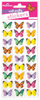 Playhouse Rainbow Butterflies Mini Soft Puffy 27-Piece Sticker Sheet
