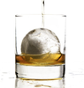 glacio Large Sphere Ice Mold Tray - Whiskey Ice Sphere Maker - Makes 2.5 Inch Ice Balls