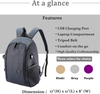 G-raphy Camera Backpack Photography Backpack Waterproof with Laptop Compartment/Tripod Holder for Nikon,Canon,Sony,Panasonic (Grey)