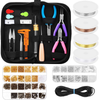 Jewelry Making Supplies Kit, Paxcoo Jewelry Making Kit with Jewelry Making Tools, Jewelry Wires and Jewelry Findings for Jewelry Making, Repair and Beading