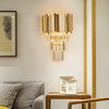 LED Modern Wall Light Crystal Gold Mini Style Living Room Bedroom Iron Wall Sconces 110-120V 220-240V