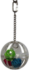 Birds LOVE 3" Hanging Clear Foraging Plastic Perforated Ball to Unscrew with Vine Balls Inside for Bird Cage Medium and Large Bird Toy