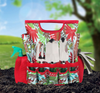 9-Piece Garden Tools Set with Gloves and Colorful Tote - Gardening Hand Tools Kit with Storage Bag