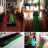 9.8ft Golf Dual Track Golf Simulator Practice Golf Ball Return Machine Indoor Outdoor