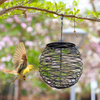 YUNHE Hanging Wild Bird Feeder Outdoor Garden Weatherproof Metal Spiral Feeding Tool Wild Bird feeders for Outdoors