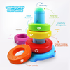 BEST LEARNING Stack & Learn - Educational Activity Toy for Infants Babies Toddlers for 6 Month and up - Ideal Baby Toy Gifts