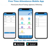 KINGHOS Time Clocks with Free Software / 35 Mobile App Accounts /No Monthly Fee! Biometric Fingerprint Time Attendance for Employees Small Business, Office Punch with APP for iOS and Android
