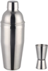 25oz Stainless Steel Cocktail Shaker Color Me Martini Shaker with Built-in Strainer and Double Measuring Jigger Drink Shaker Bar Tools Bartender Kit for Home Bar or Commercial Use(2 Piece)(Rainbow)