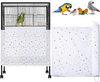 Shappy Universal Bird Cage Cover Skirt Nylon Mesh Net Guard 80 Inch Extra Large Parrot Birdcage Cover Bird Seed Feather Catcher Soft Airy Cage Net Cover for Parrots and Other Birds,