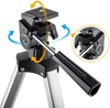 Telescope, 70mm Aperture 400mm AZ Mount Astronomical Refracting Telescope for Kids Beginners - Travel Telescope with  Phone Adapter and Wireless Remote