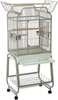 A&E Cage 782217 Platinum Open Victorian Top with Plastic Base Bird Cage, 22" x 17"