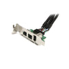.Com 3 Port 2B 1A 1394 Mini PCI Express Firewire Card Adapter - Firewire Adapter - Pcie Mini Card - Firewire 800 - 2 Ports + 1 X Firewire - MPEX1394B3