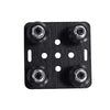 Mini V Gantry Rod Plate with Wheel for V-Slot Aluminum Profile 3D Printer Accessories Parts Set for CNC Kossel Nema 23 Black Wheel