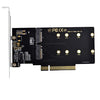 Dual 2X NVME M.2 AHCI to PCIE Express 3.0 Gen3 X8 X16 Raid Card VROC Raid0 Hyper Adapter