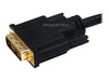 3Ft 28AWG High Speed HDMI to Adapter DVI Cable with Ferrite Cores, Black