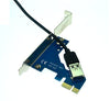 PCI-E Express X1 to Dual PCI Riser Extender Card with Low Profile Bracket
