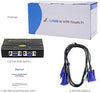 4 Port/ 2 Port  VGA KVM Switch with USB Hub and Audio Support Wireless Keyboard Mouse Connection and Push Button Switching Function