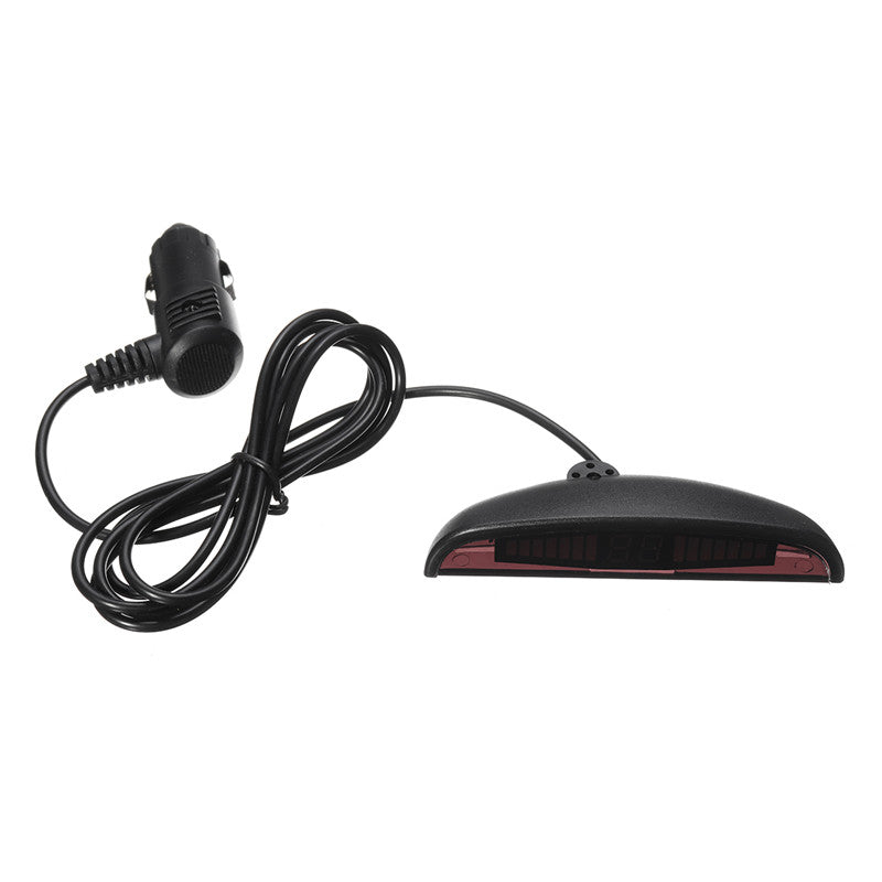 Car Reverse Parking Sensor Rear 4 Sensors LCD Display Audio Buzzer Alarm