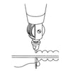 Leather Craft Automatic Lock Stitching Sewing Awl Set With 2 Needle