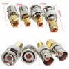 Excellway® JA01 2pcs BNC Male Plug To SMA Female Jack Straight RF Connector Adapter