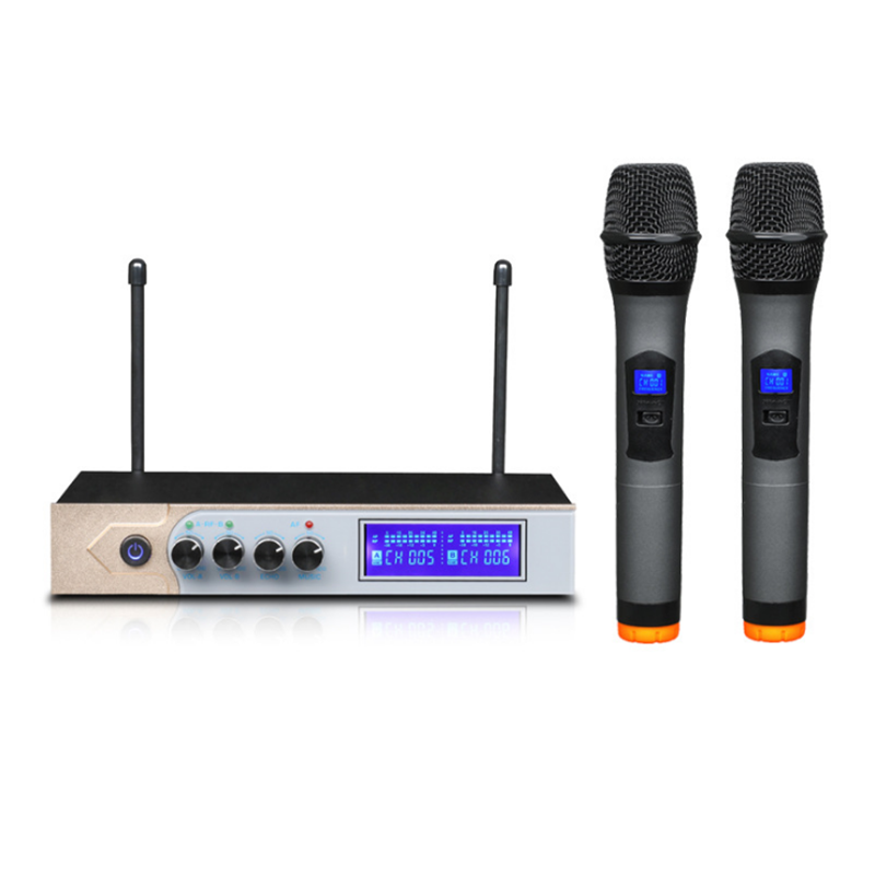 Bakeey S-9-1 Wireless bluetooth Microphone LED Display Reverberation Toner Tuning Home TV Karaoke K Songs Mic (Black)