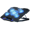 C5 Laptop Cooling Pad for 10-15.6” Laptop, Gaming Laptop Cooler Fan with 5 Quiet Fans and 2 USB Ports - Blue Led Light