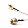 DANIU 5 Inch Male to SMA Female Nut Bulkhead Crimp RG316 Coax Cable