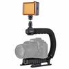 C-Shape Stabilizer Video Light Mini Tripod Ball Head Kit for DSLR Action Sports Camera Smartphone