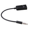 3.5mm Stereo Audio Male to Earphone Headset + Microphone Adapter PC Cell Phone