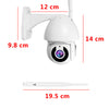1080P HD IP Camera Waterproof Outdoor WiFi PTZ Pan Tilt Security IR Camera Night Vision