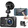 Dash Cam Front and Rear  Dual Dash Cam 4 Inch Dashboard Camera Full HD 170° Wide Angle Backup Camera with Night Vision WDR G-Sensor Parking Monitor Loop Recording Motion Detection
