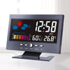 iMars™ Color LCD Screen Calendar Digital Clock Car Thermometer Weather Forecast Black