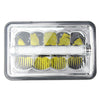 1Pcs 4X6 Inch H4 20W LED Headlights Lamp White W/DRL Hi/Lo Beam for Truck Pickup Trailer