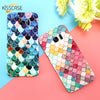 Samsung Galaxy S7 Glowing Colorful Grid Mermaid 3D Girly Cover Case