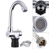 360 Degree Kitchen Rotating Tap Hot & Cold Water Foldable Faucet Set Soft Pipes
