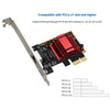 Game PCIE Card 2500Mbps Gigabit Network Card 10/100/1000Mbps RTL8125 RJ45 Wired Network Card PCI-E 2.5G Network Adapter