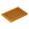 Electronic Radiators Aluminium Heatsink 30X40X5Mm for CPU Gold Tone 10 Pack